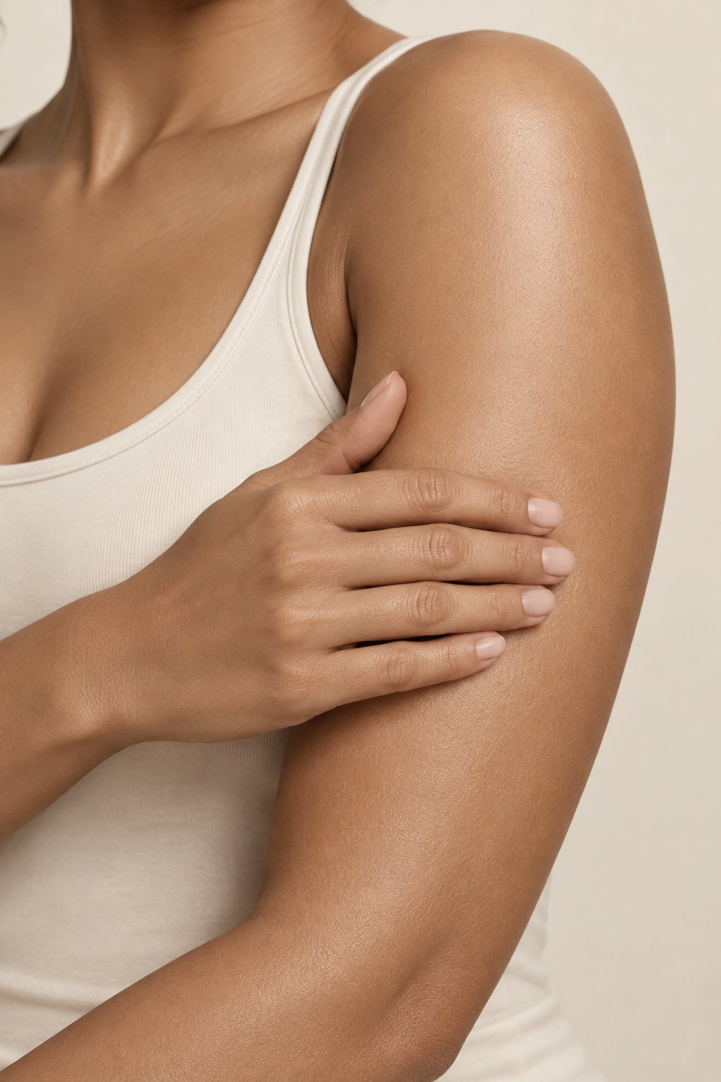 The upper arm in soft, even light